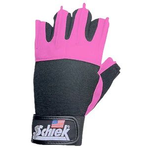 Never used SCHIEK 520P WOMENS PINK WEIGHTLIFTING GLOVES WITH WRIST WRAPS.